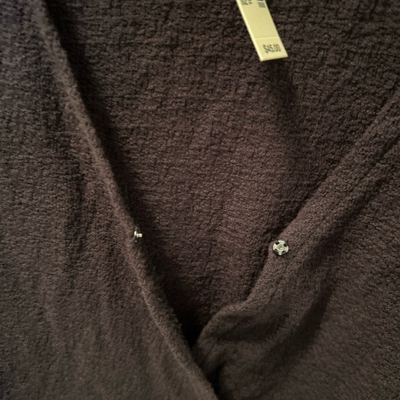 Madewell Black Texture and Thread Wrap Blouse - Picture 5 of 6